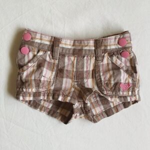 roxy teenie wahine summer plaid beach shorts 18 months baby girl